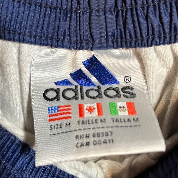 Adidas Blue Pants with Orange Accents - Picture 4 of 8